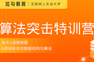 拉勾教育 – 算法突击特训营2021 | 完结无密